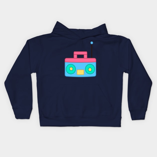 Boom Box - Mabel's Sweater Collection Kids Hoodie by Ed's Craftworks